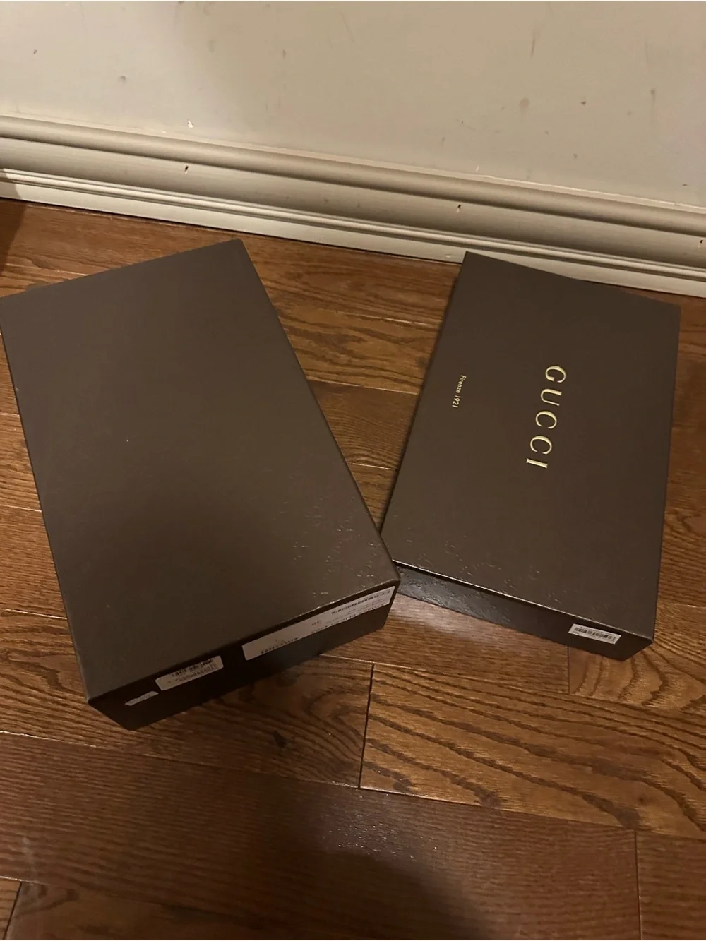 Gucci Brown Box with Gold Logo Accents